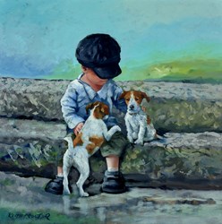 A Day to Remember I by Keith Proctor - Original Painting on Stretched Canvas sized 28x28 inches. Available from Whitewall Galleries